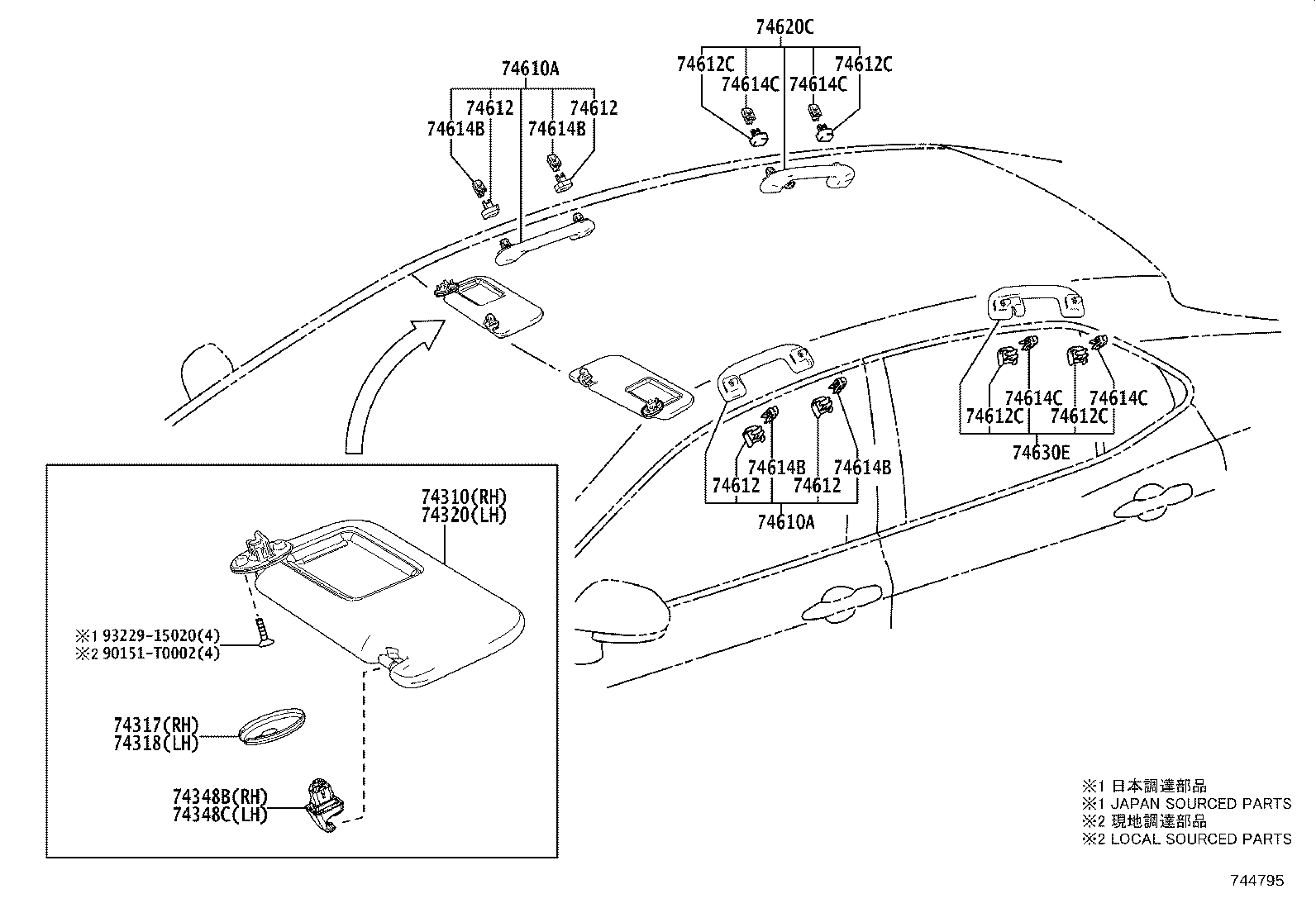 74232-06C50 PANEL, FRONT ARMREST BASE, UPPER LH product image