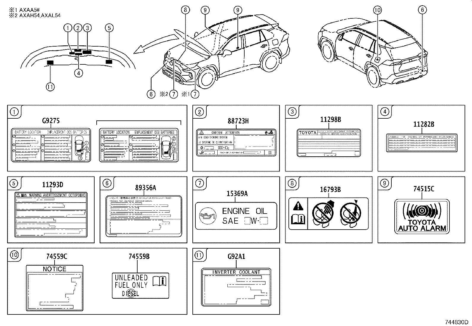Toyota 11298-F0074 LABEL, EMISSION CONTROL INFORMATION