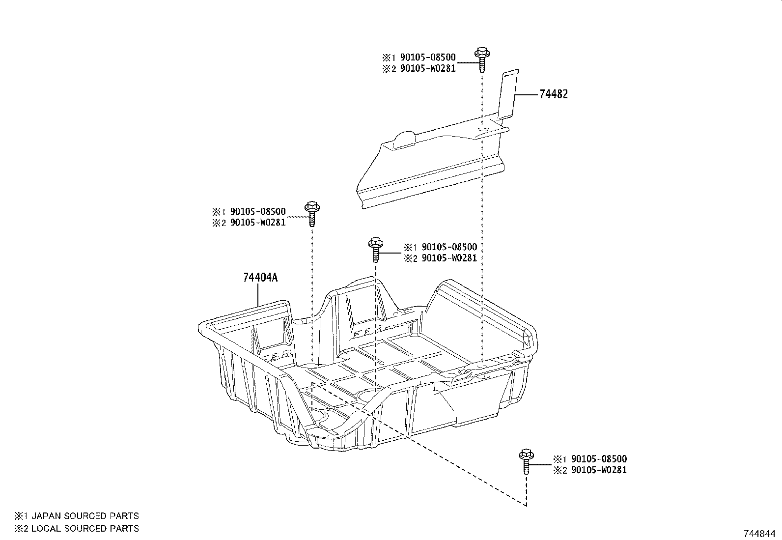 74405-02100 CLAMP, BATTERY, NO.2 product image