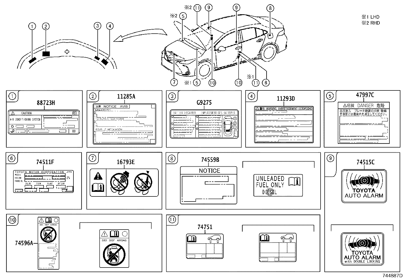 Toyota 11290-37010 Genuine Toyota Part