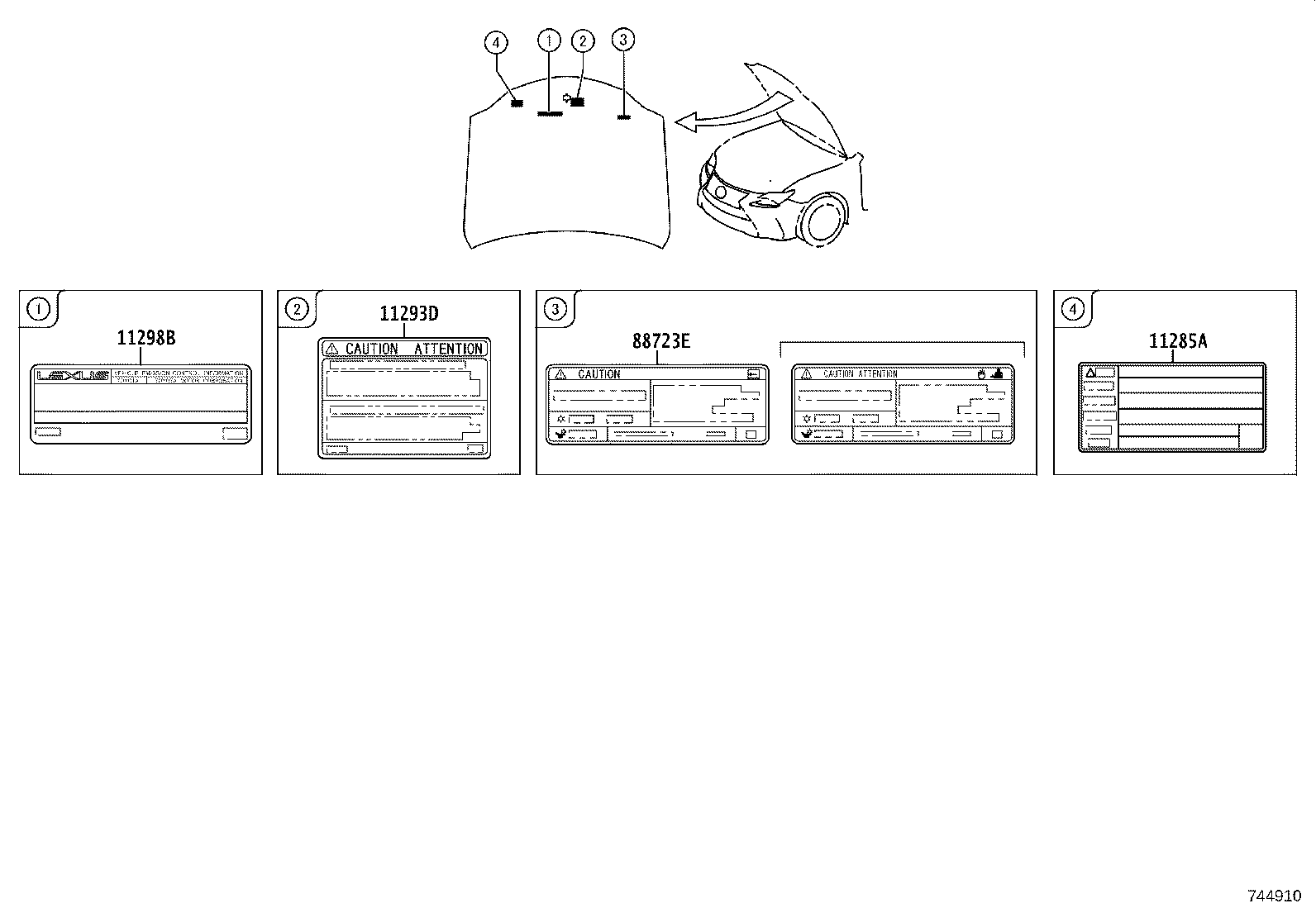 11298-38200 LABEL, EMISSION CONTROL INFORMATION product image