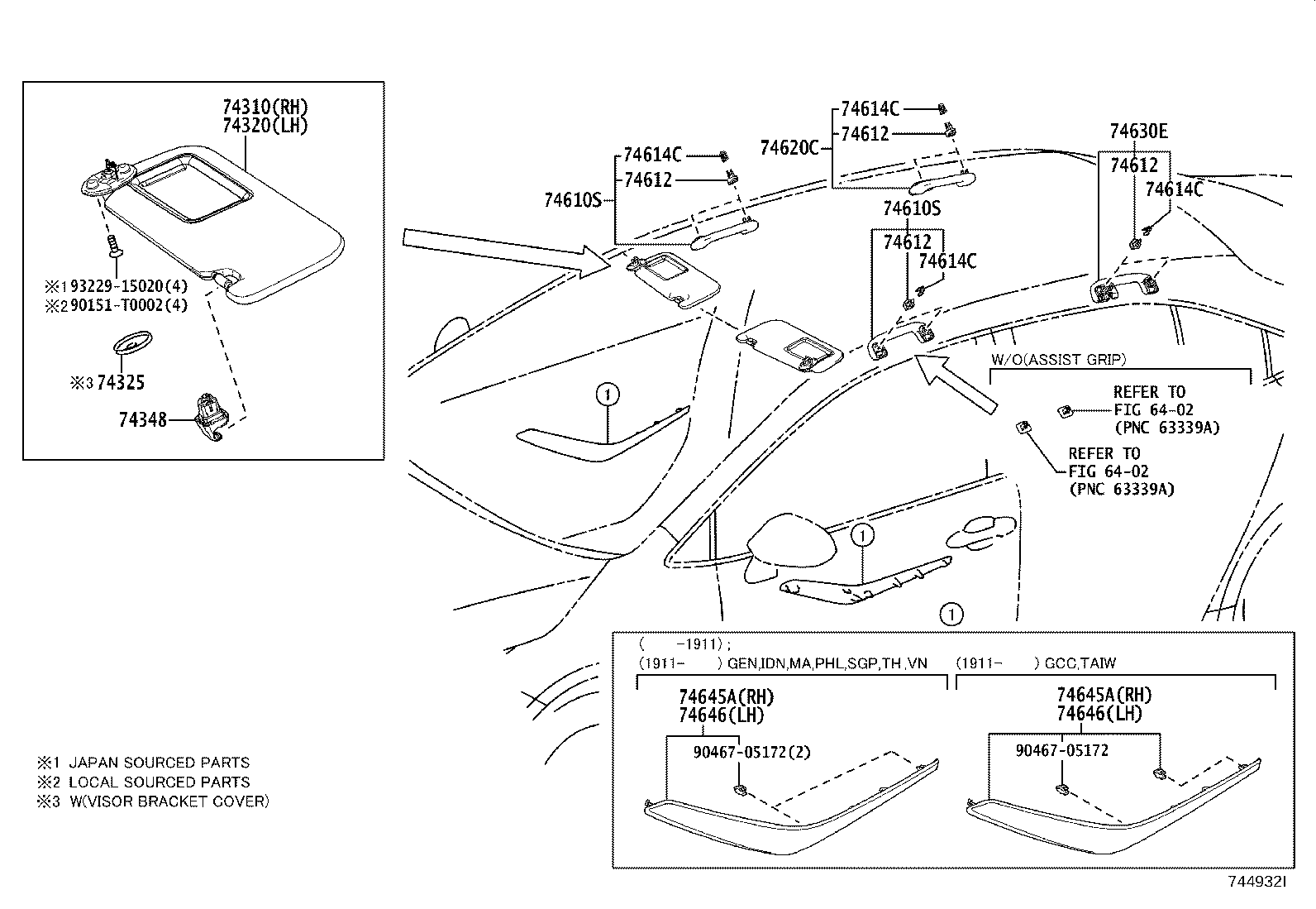 74232-02K70 PANEL, FRONT ARMREST BASE, UPPER LH product image