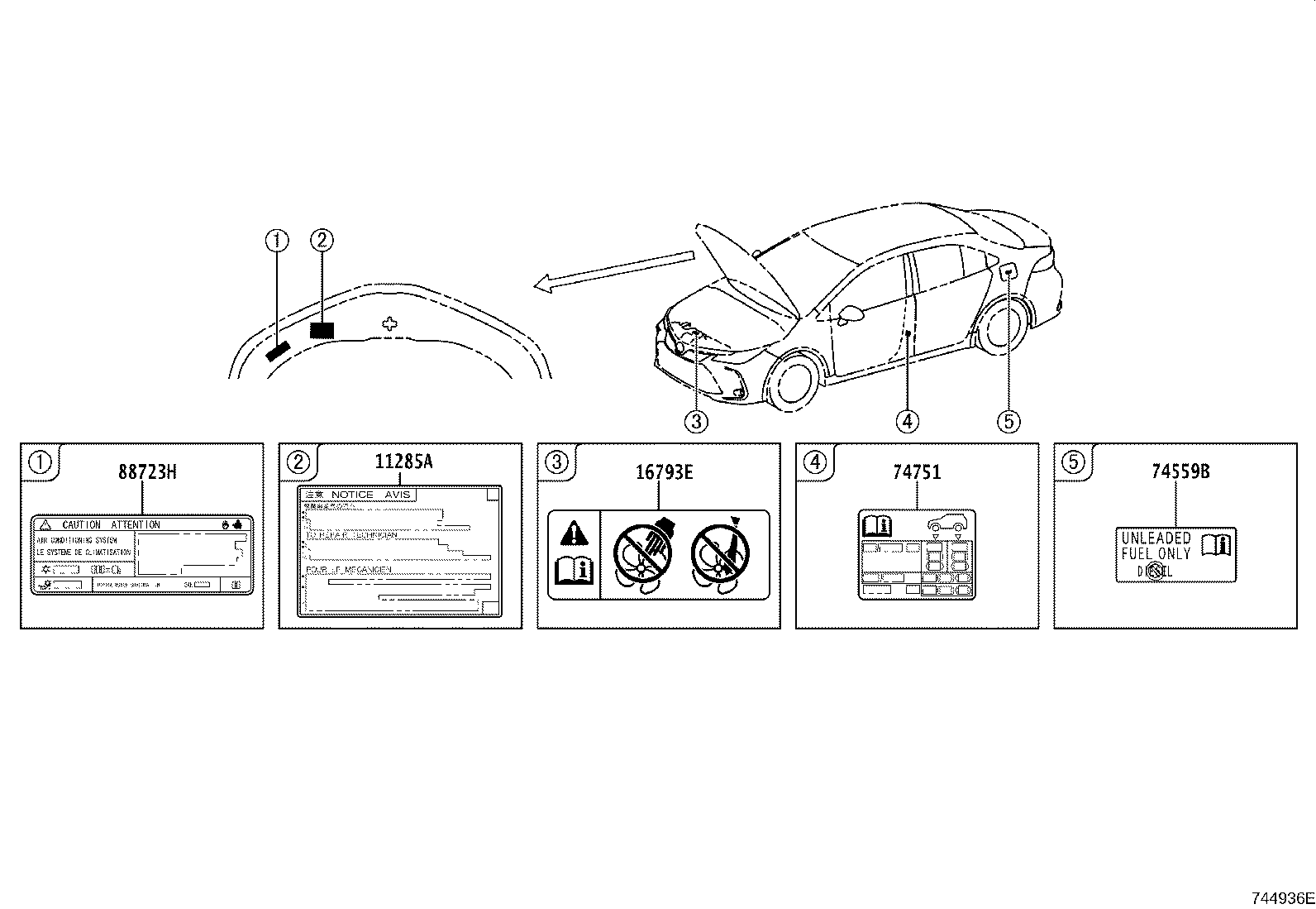 Toyota 69339-06040 LABEL, CHILD PROTECTOR INFORMATION