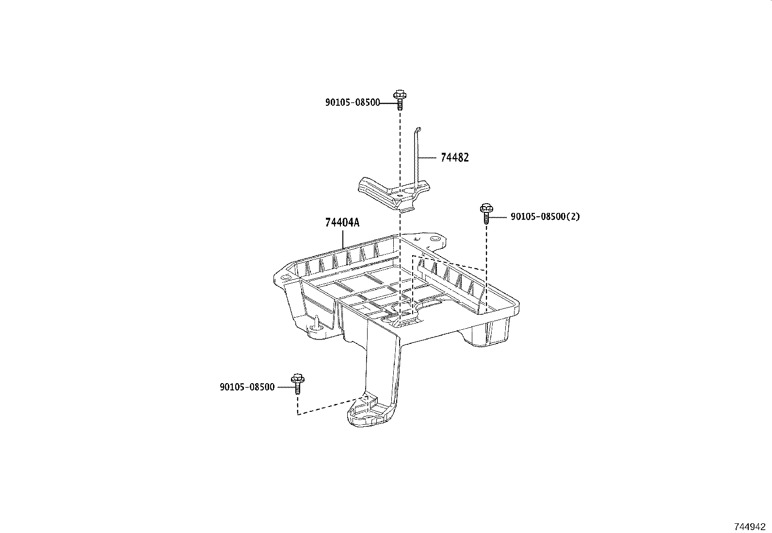 74405-02110 CLAMP, BATTERY, NO.2 product image