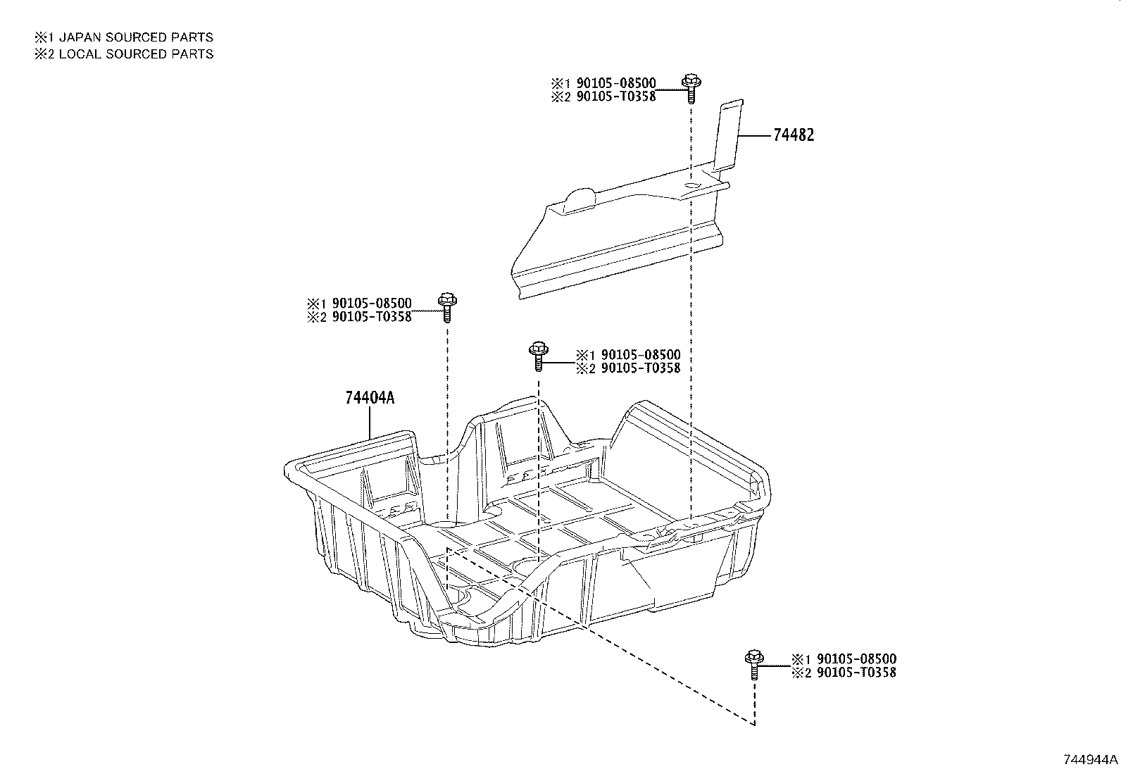 74405-02110 CLAMP, BATTERY, NO.2 product image