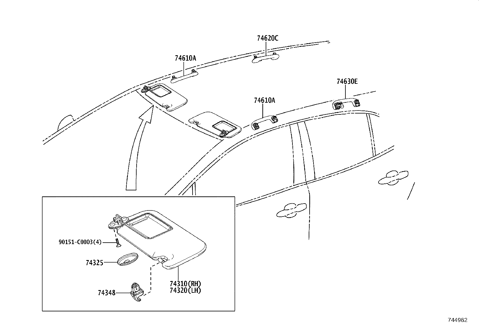 74232-02K10 PANEL, FRONT DOOR ARMREST BASE, UPPER DRIVER SIDE product image