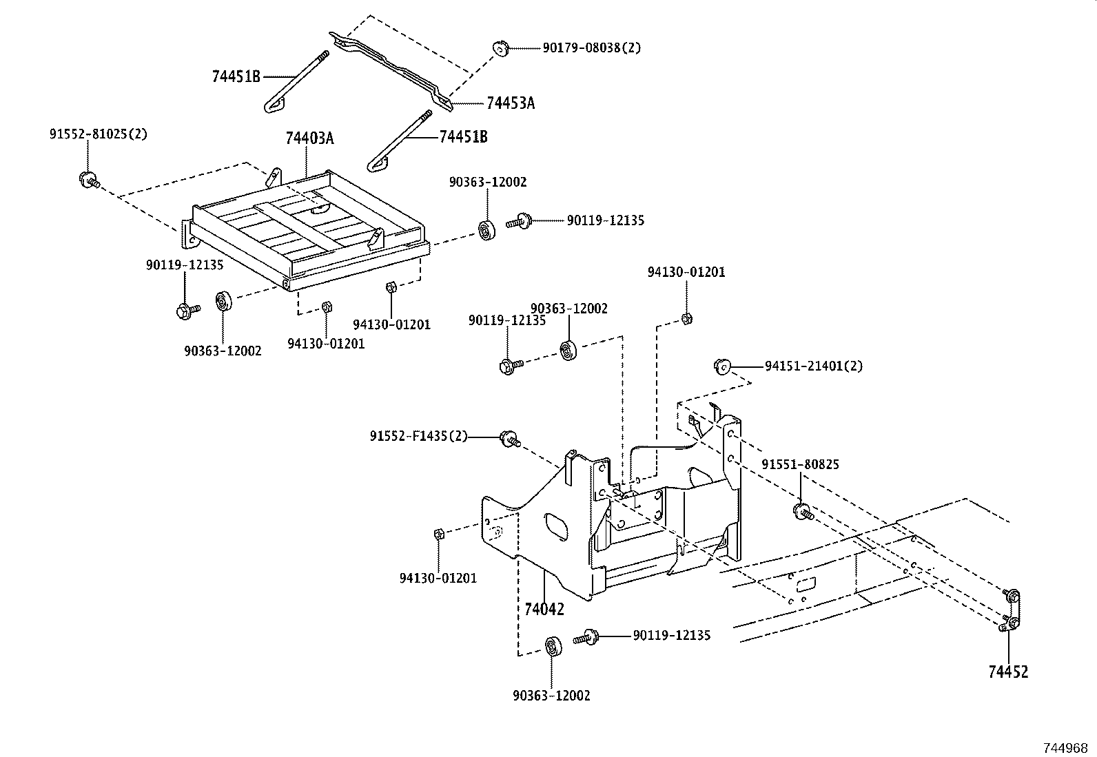 74452-37041 PLATE, BATTERY SET product image