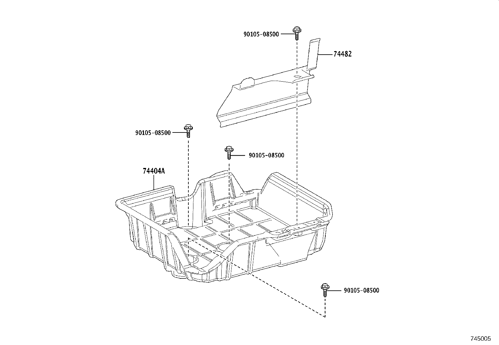 74405-02070 CLAMP, BATTERY, NO.2 product image