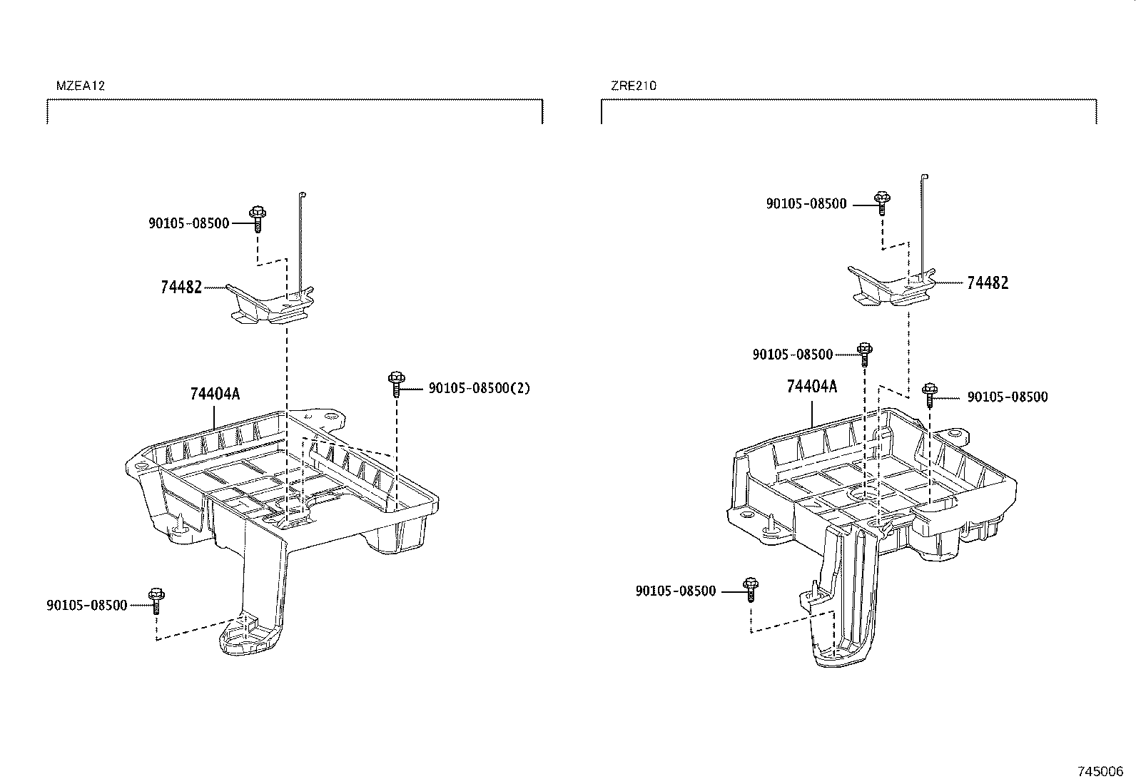 74405-02070 CLAMP, BATTERY, NO.2 product image