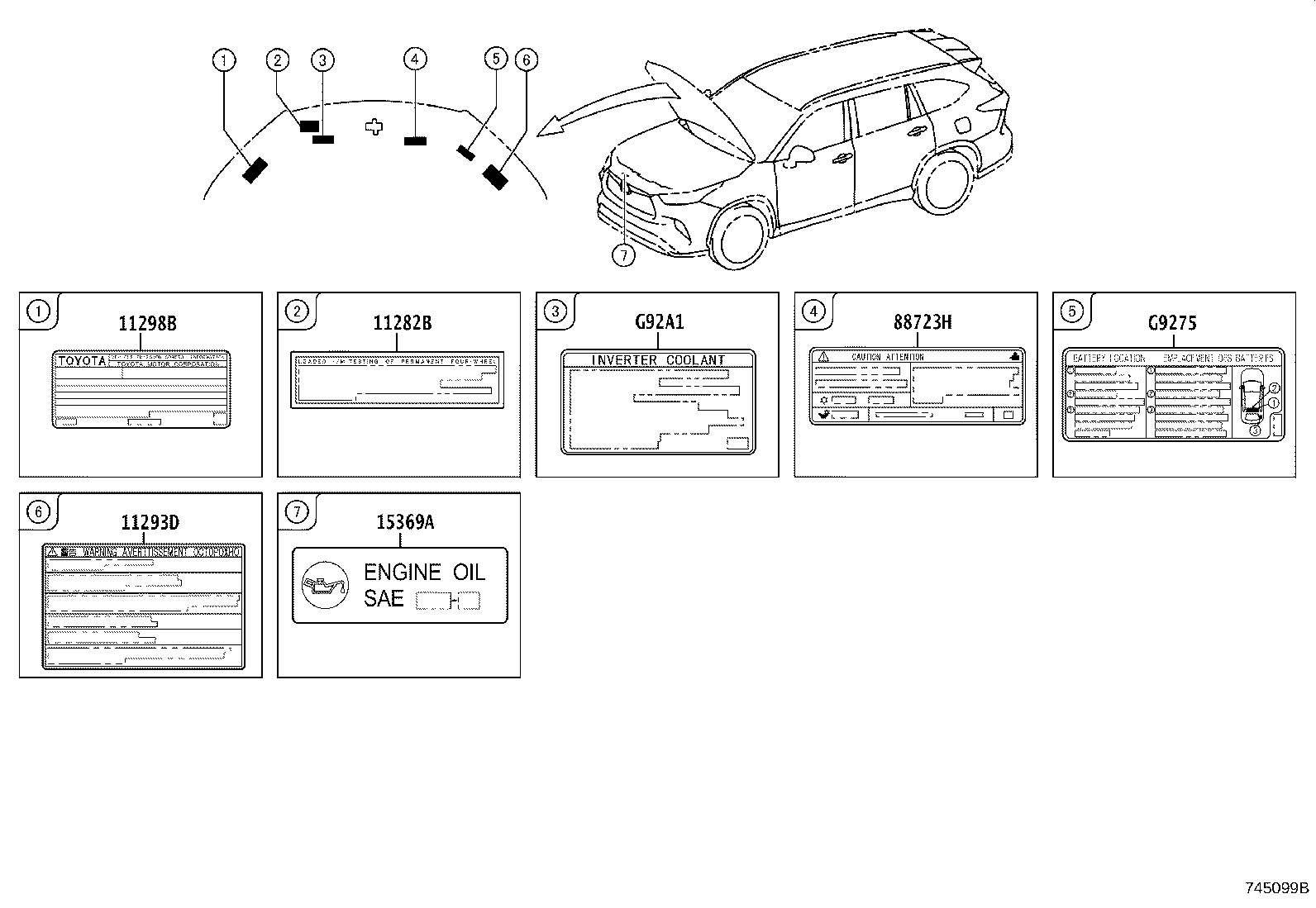 Toyota 11298-F0302 LABEL, EMISSION CONTROL INFORMATION