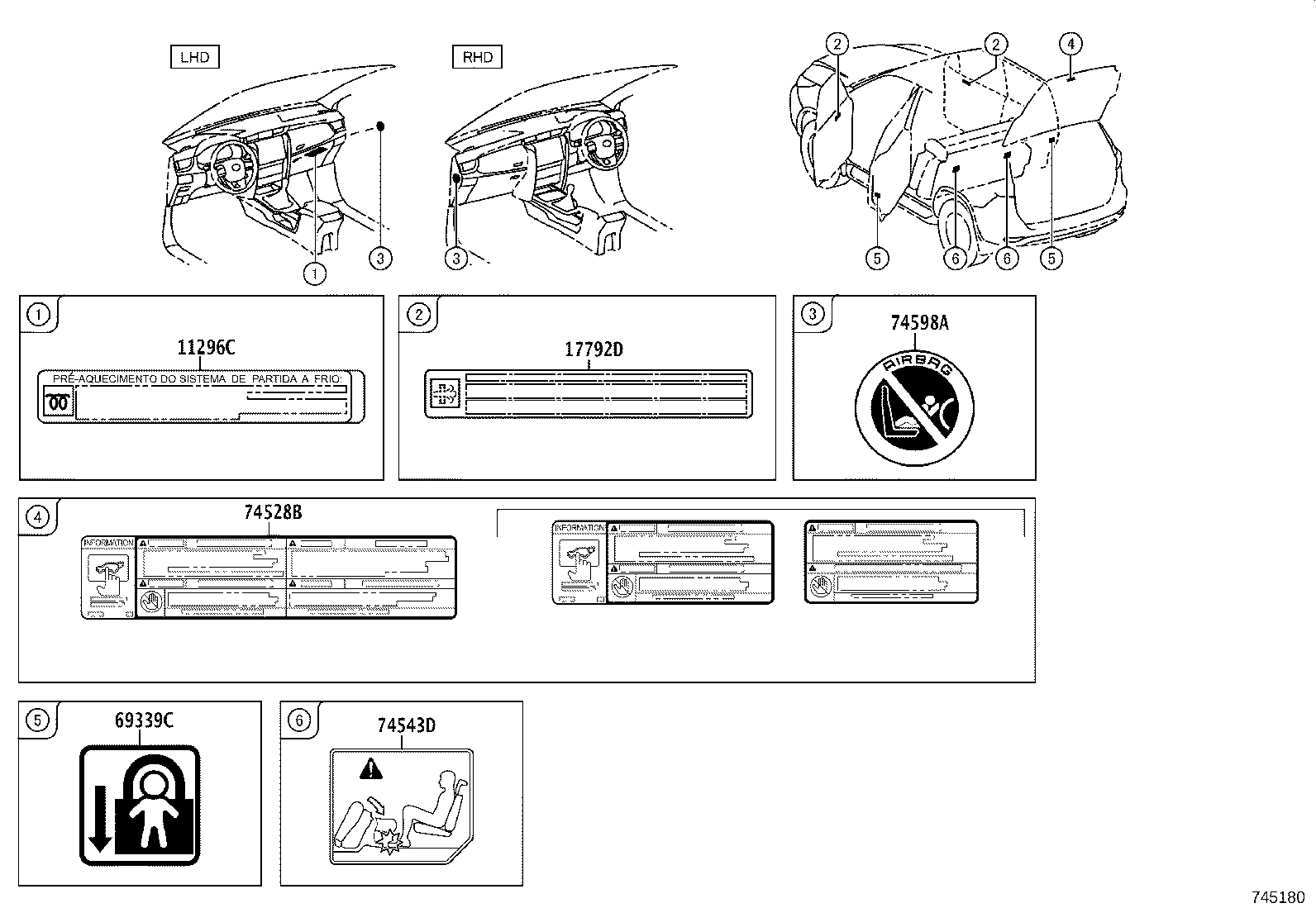 11298-0E040 LABEL, EMISSION CONTROL INFORMATION product image
