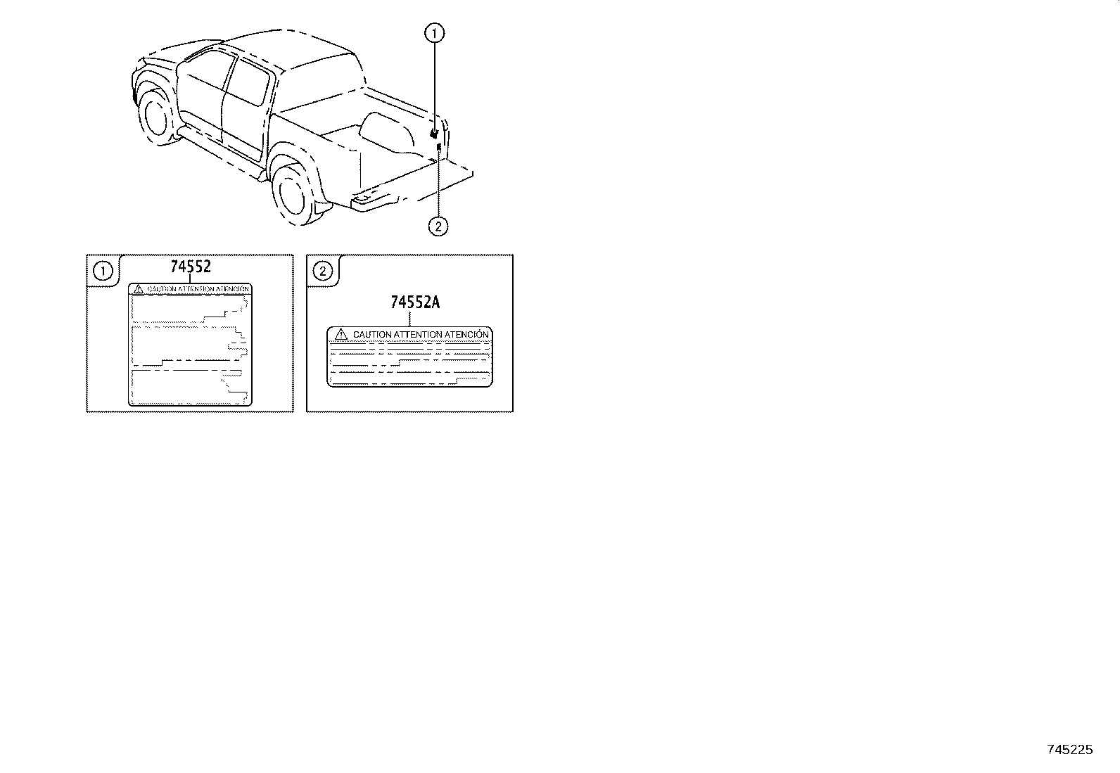 17792-75360 LABEL, ENGINE VACUUM HOSE INFORMATION product image