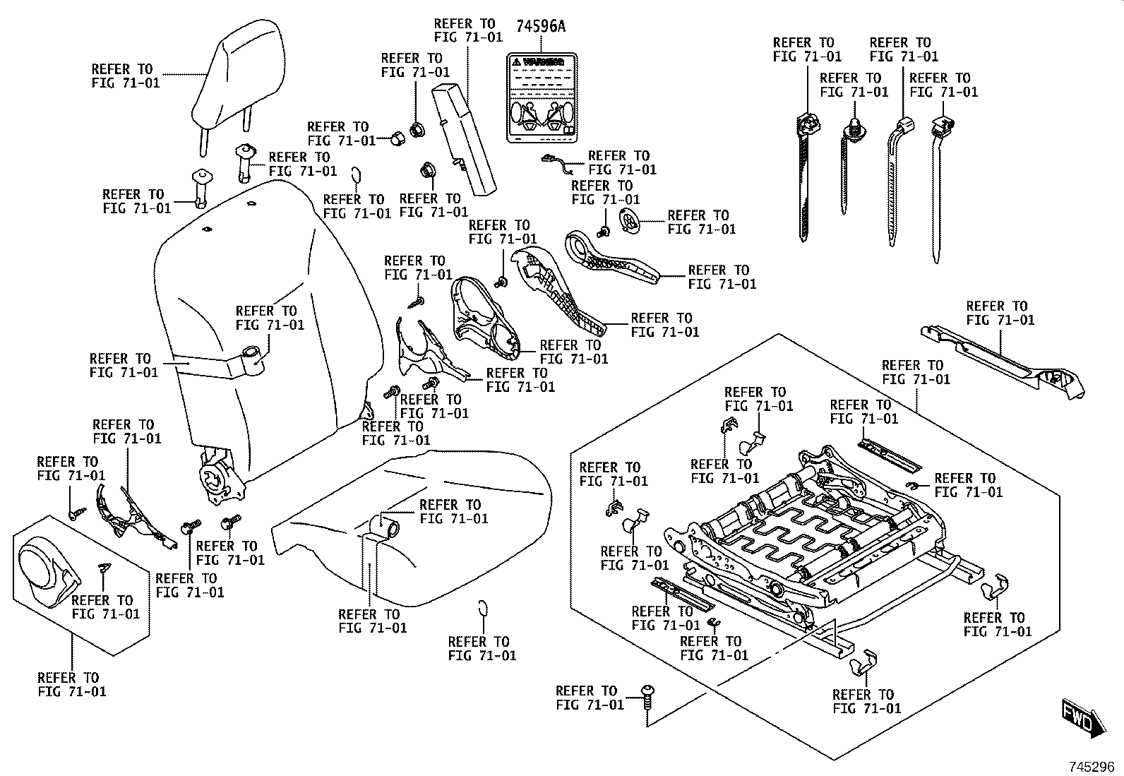 42661-WC002 LABEL, TIRE PRESSURE INFORMATION product image