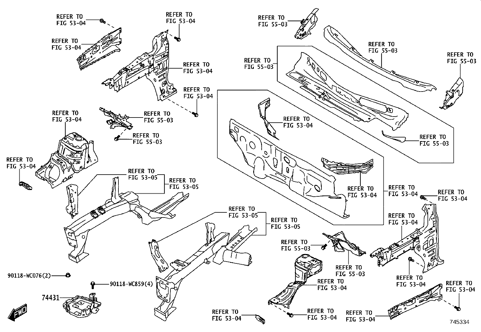 74410-WC002 CARRIER ASSY, BATTERY product image