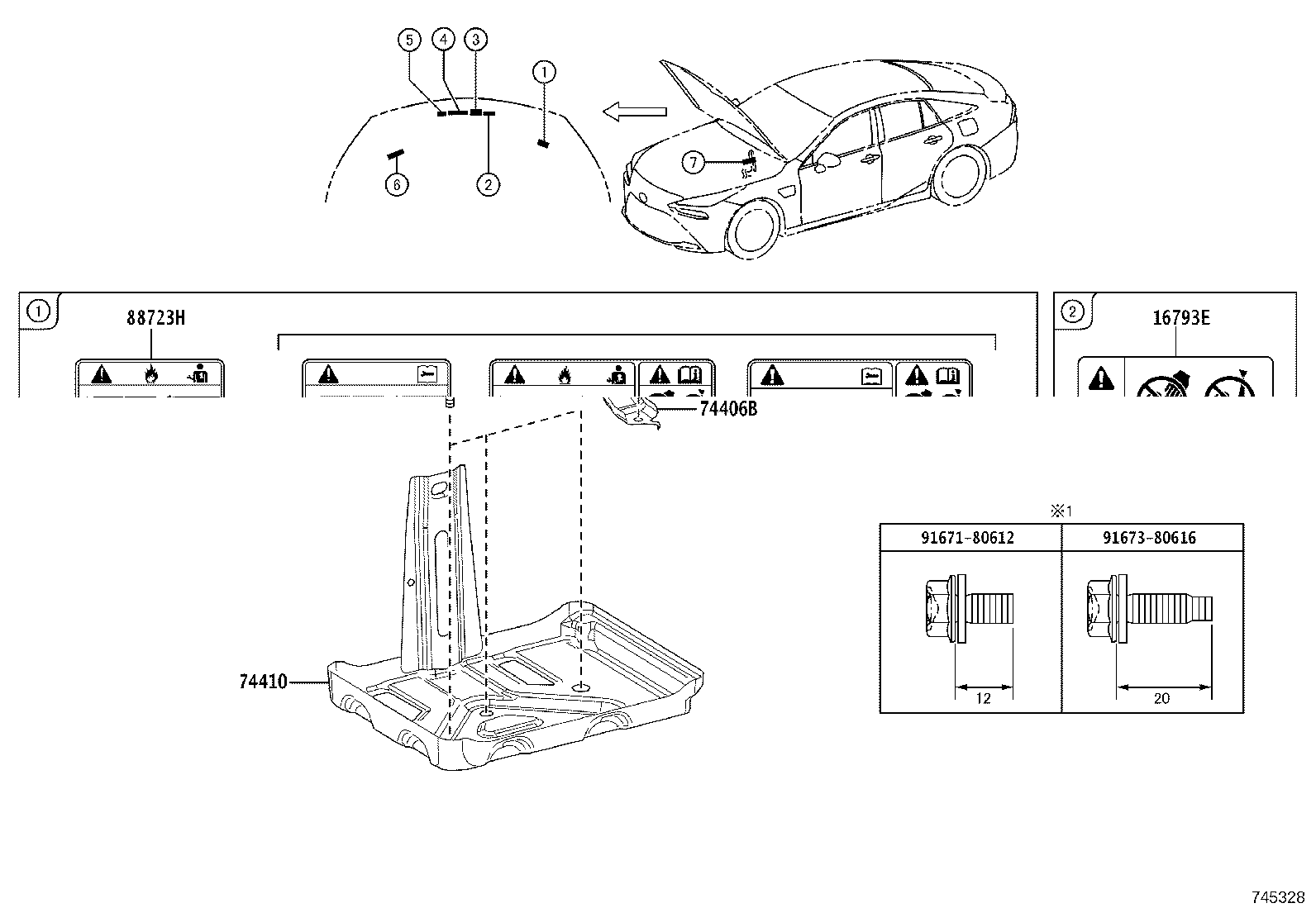 42661-62060 LABEL, TIRE PRESSURE INFORMATION product image
