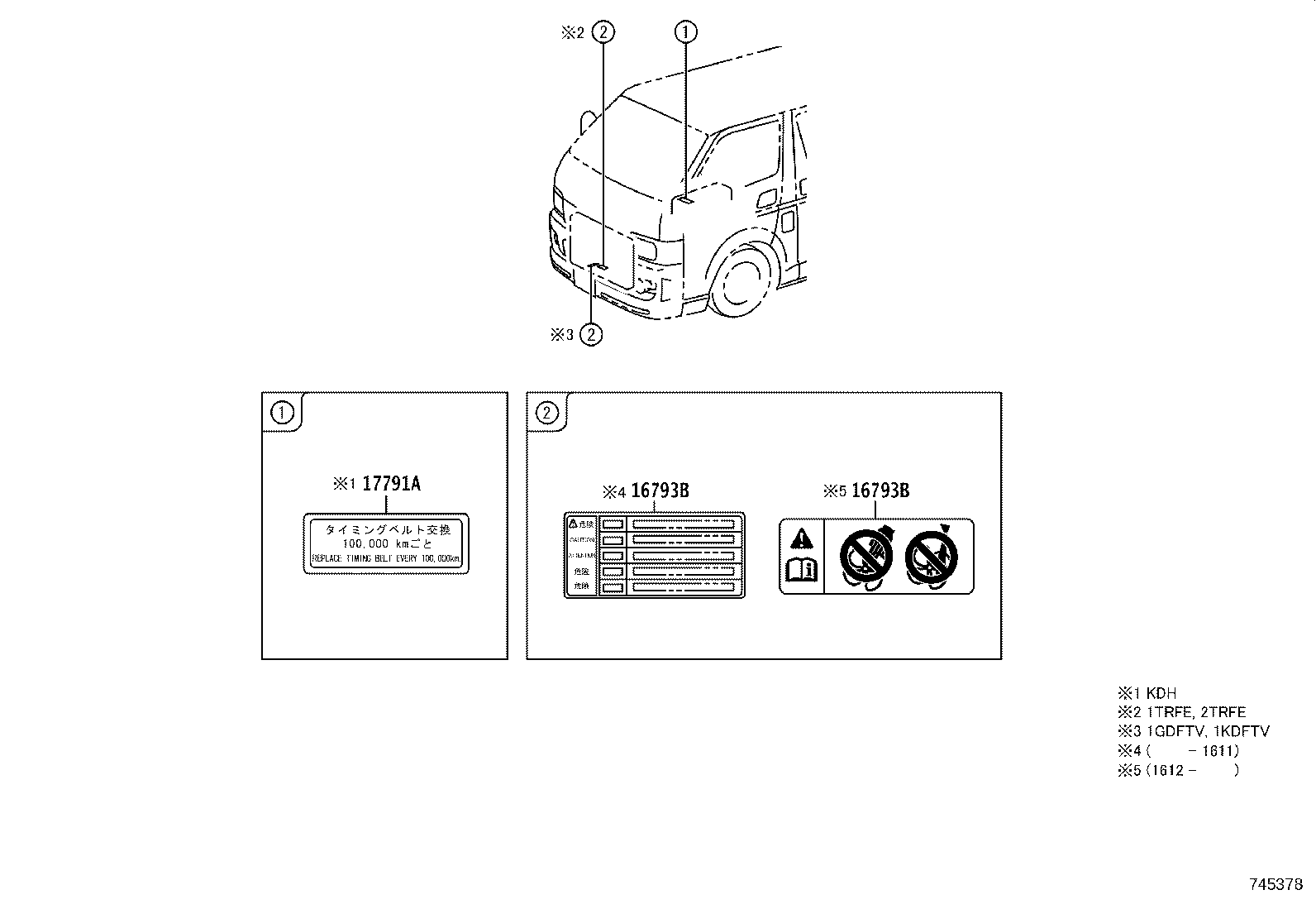 11296-11440 LABEL, ENGINE SERVICE INFORMATION product image