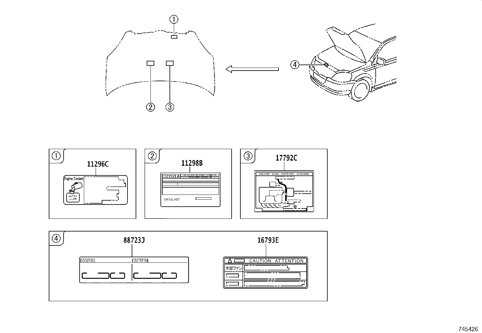 11298-21091 LABEL, EMISSION CONTROL INFORMATION product image