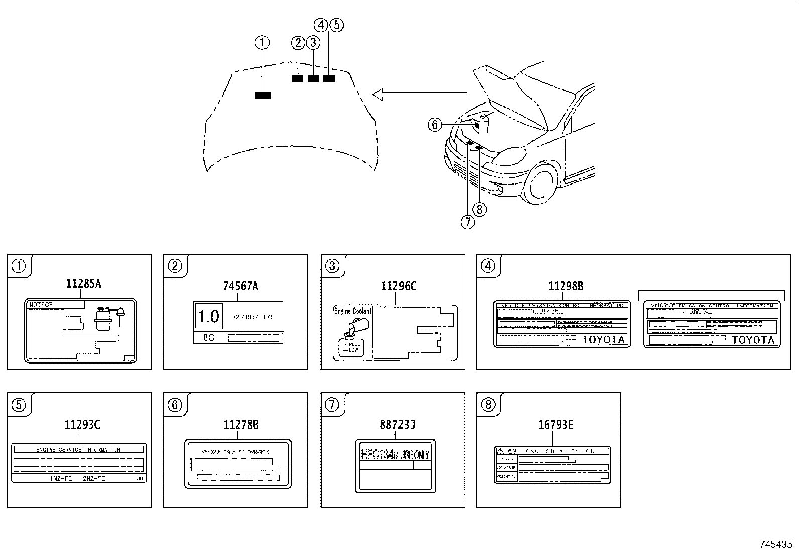 47939-52010 LABEL, LOAD SENSING VALVE MARKING INFORMATION product image