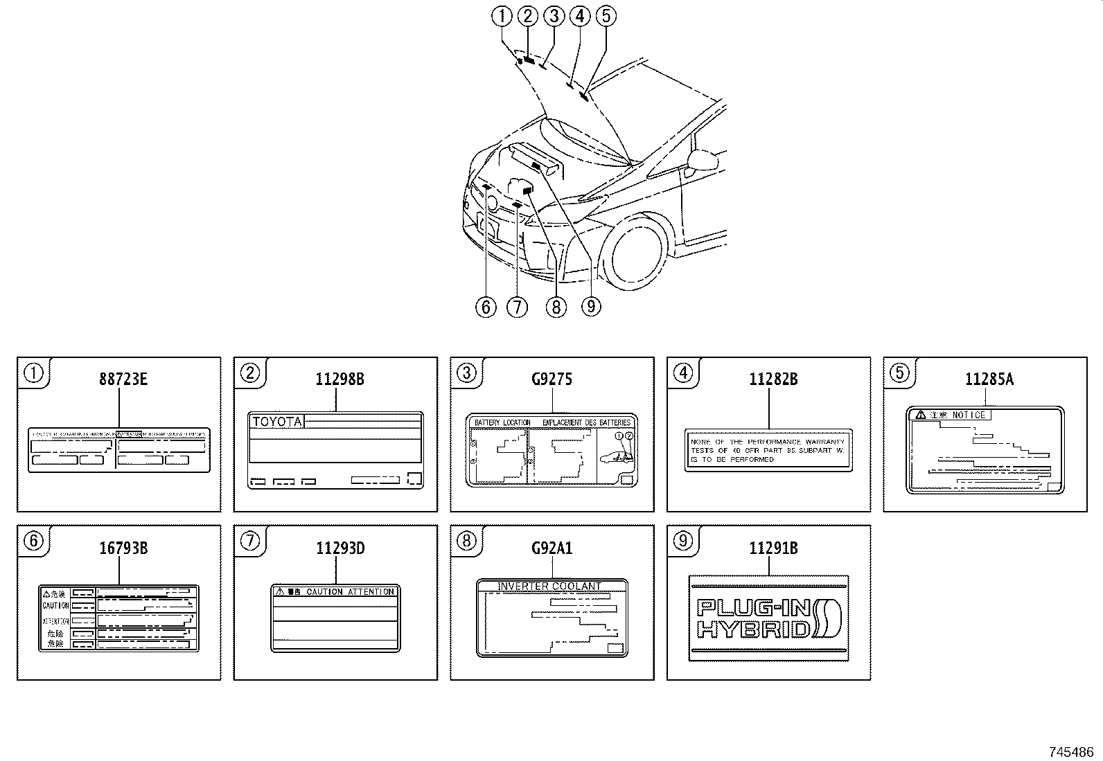 G9569-47030 LABEL, BATTERY CARGING NOTICE product image