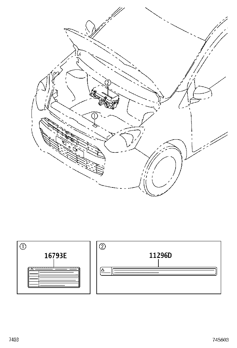 42661-BZ640 LABEL, TIRE PRESSURE INFORMATION product image