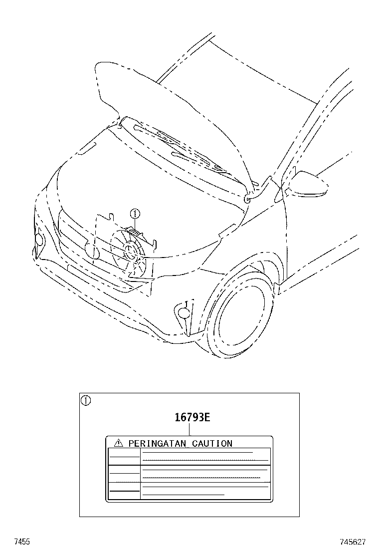 86995-BZ050 LABEL, CAUTION product image