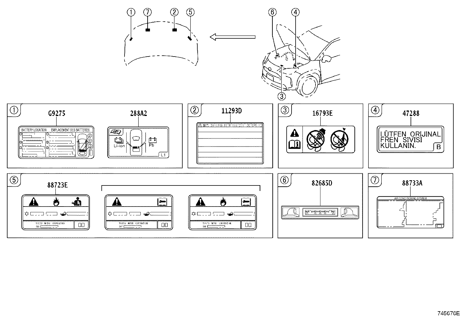 42661-0DB40 LABEL, TIRE PRESSURE INFORMATION product image