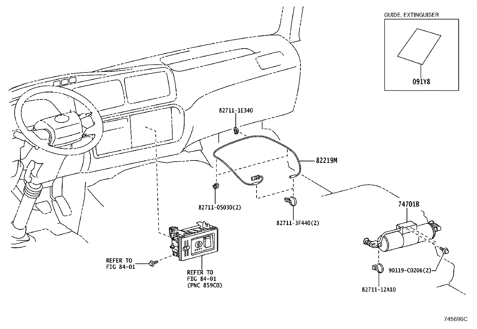 74711-0S050 EXTINGUISHER product image