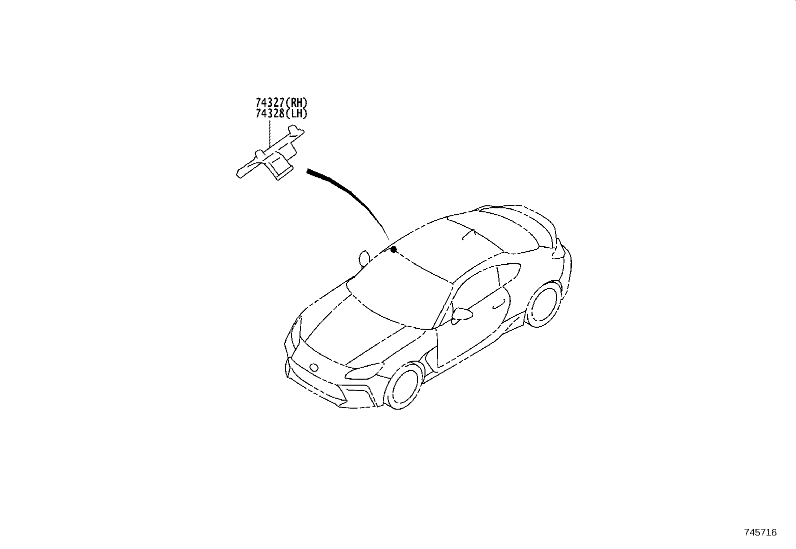 SU003-10183 PANEL, FRONT ARMREST BASE, UPPER RH product image