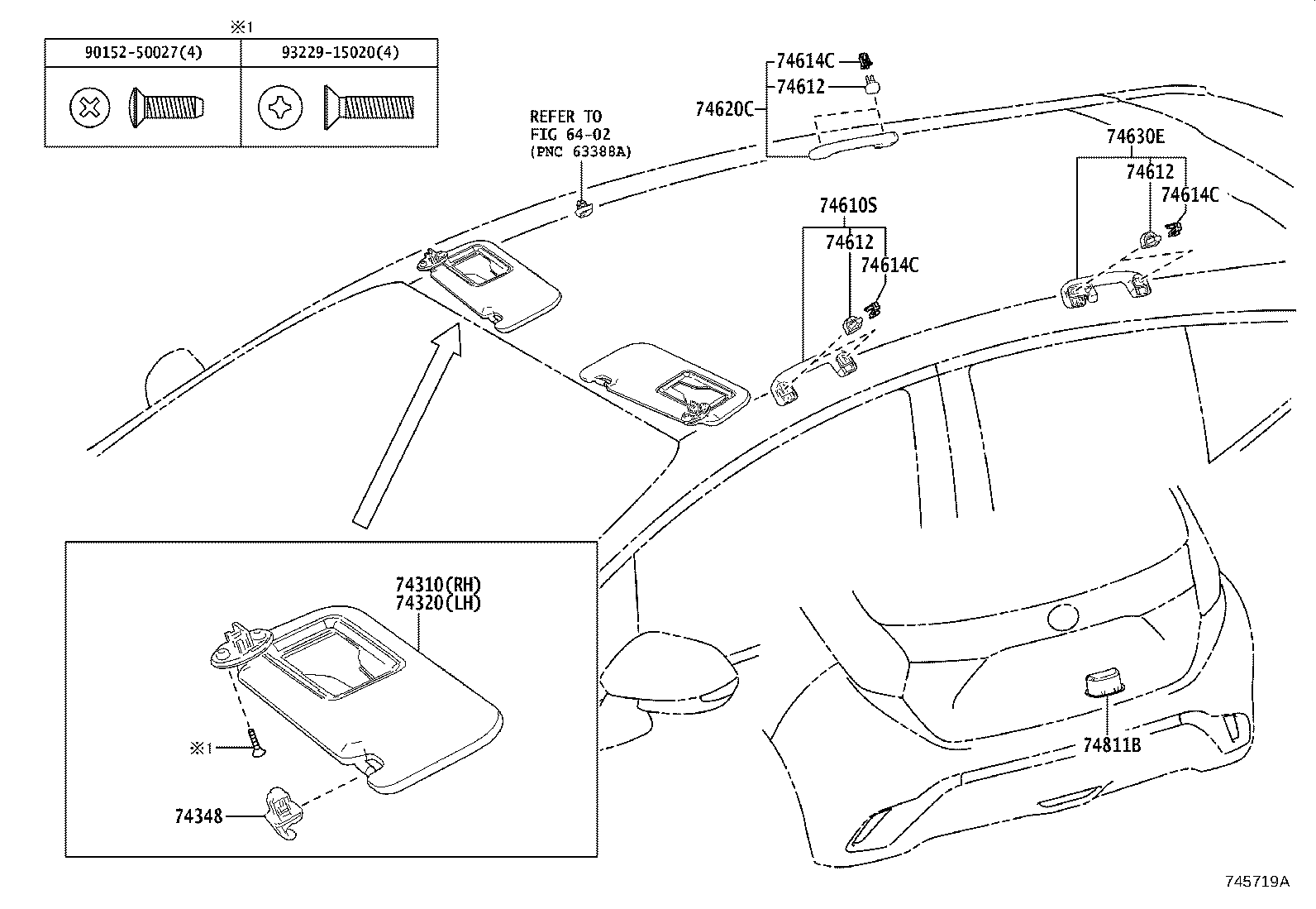 74232-52860-C0 PANEL, FRONT ARMREST BASE, UPPER LH product image