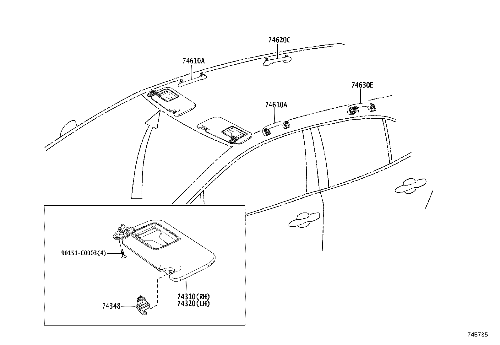 74232-02K10 PANEL, FRONT DOOR ARMREST BASE, UPPER DRIVER SIDE product image