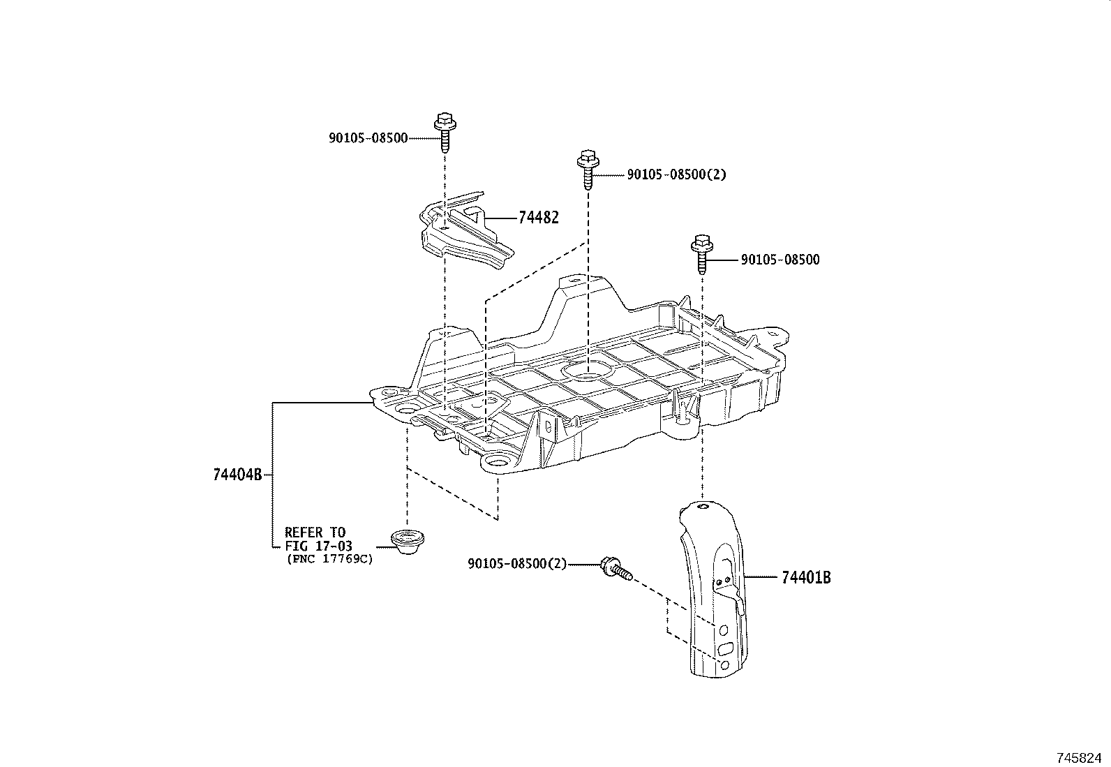 74440-78010 CLAMP, BATTERY product image