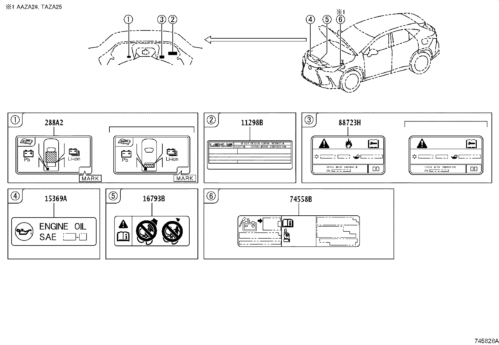 Toyota 11298-25241 LABEL, EMISSION CONTROL INFORMATION