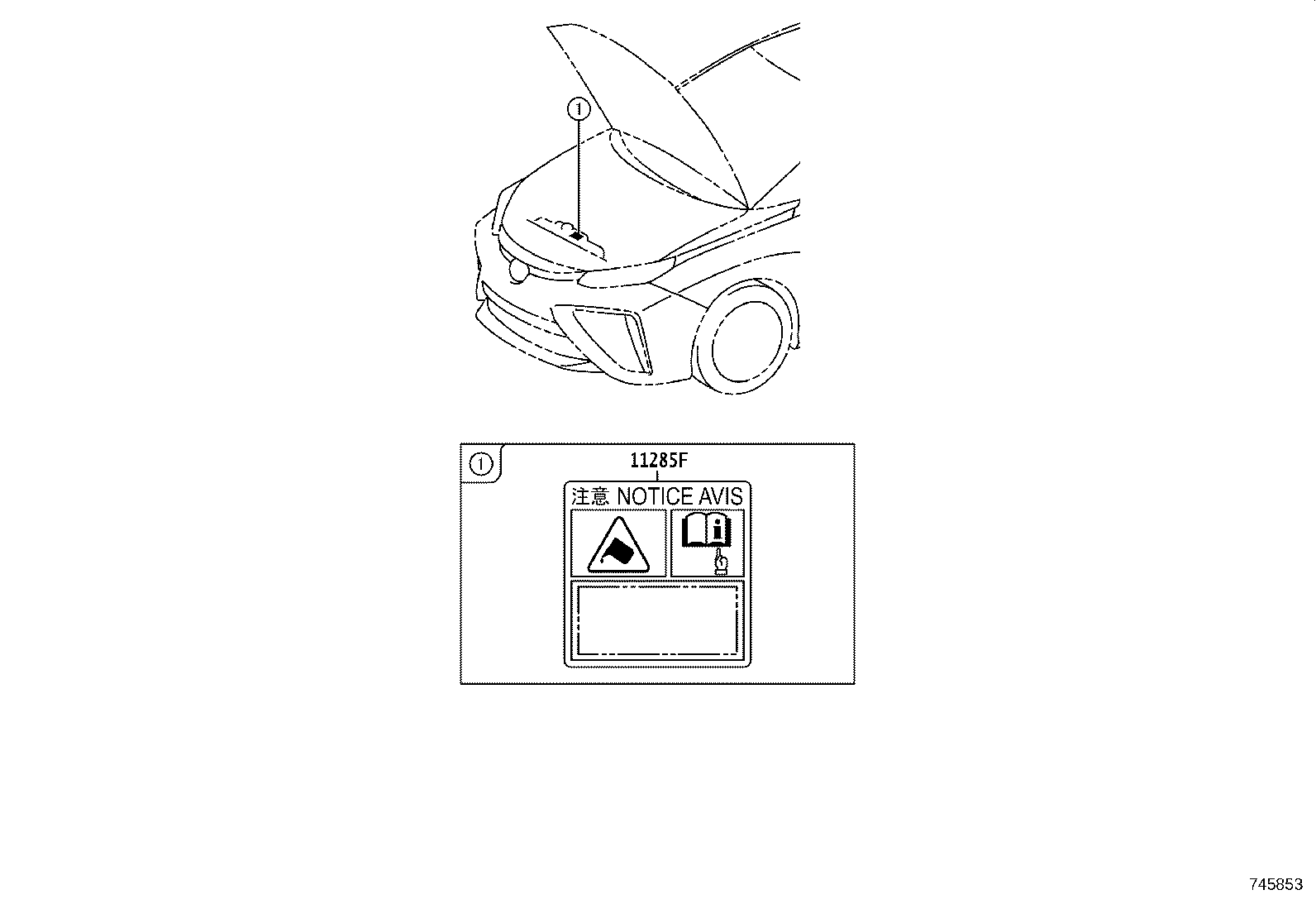 42661-62010 LABEL, TIRE PRESSURE INFORMATION product image