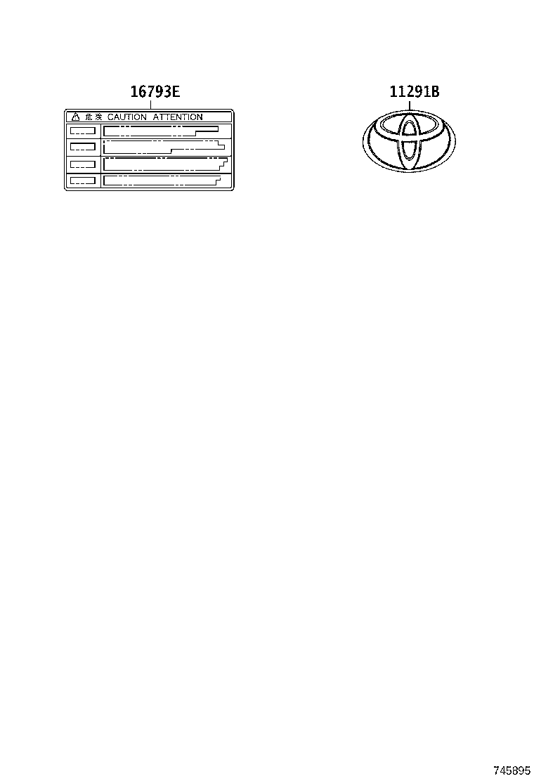 74528-30060 LABEL, DOOR CLOSER CAUTION product image