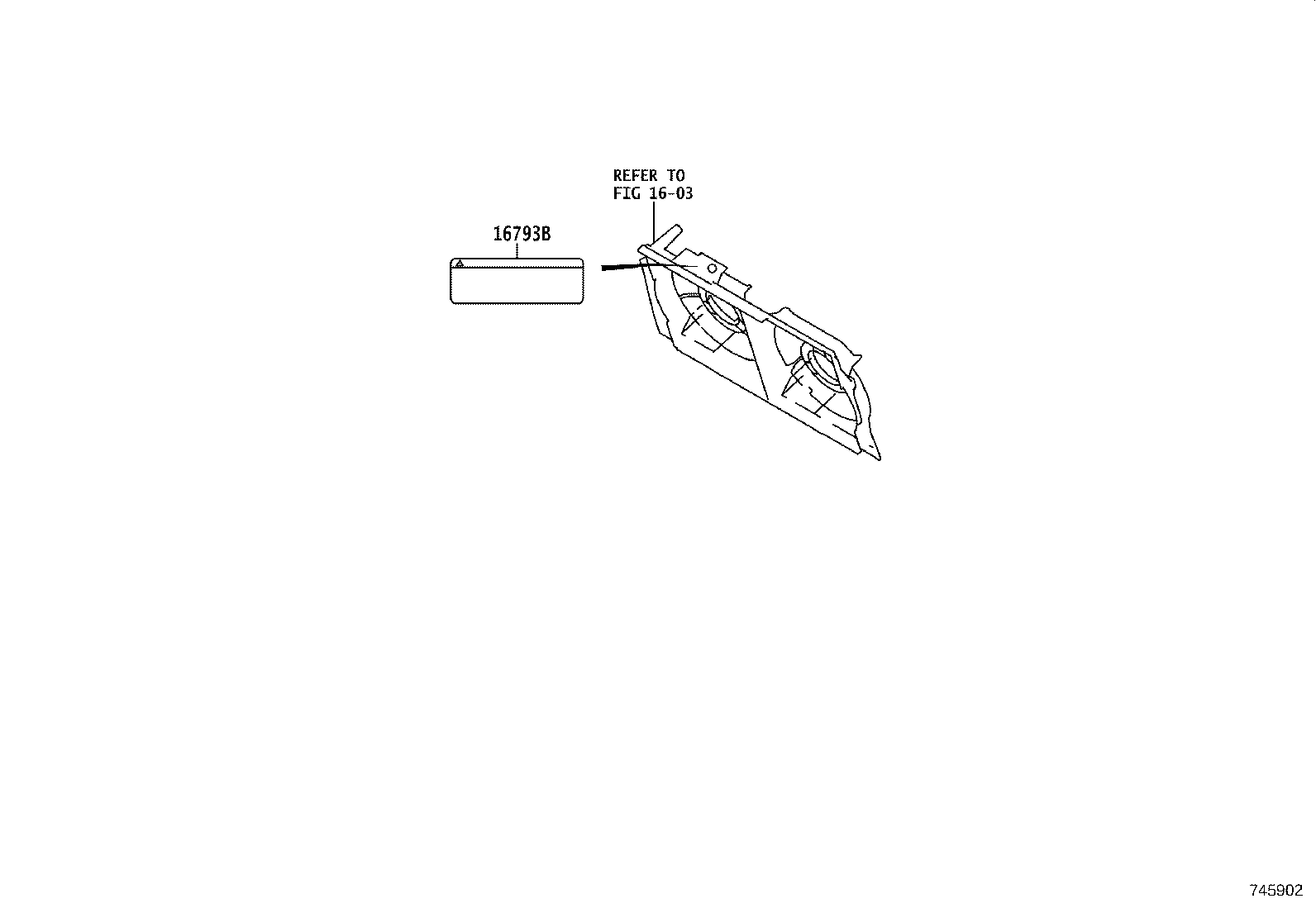 SU003-03431 LABEL, SIDE AIR BAG CAUTION product image