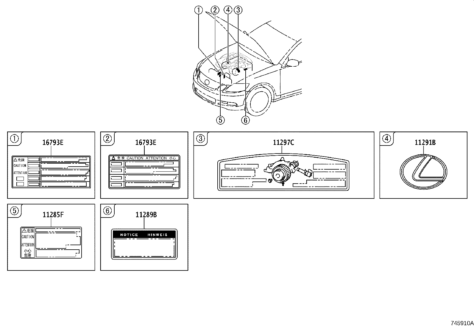 Toyota 17792-50210 LABEL, ENGINE VACUUM HOSE INFORMATION