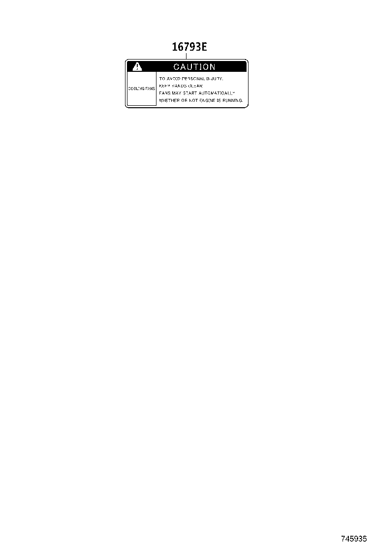 87529-02040 LABEL, A/C FILTER INFORMATION product image