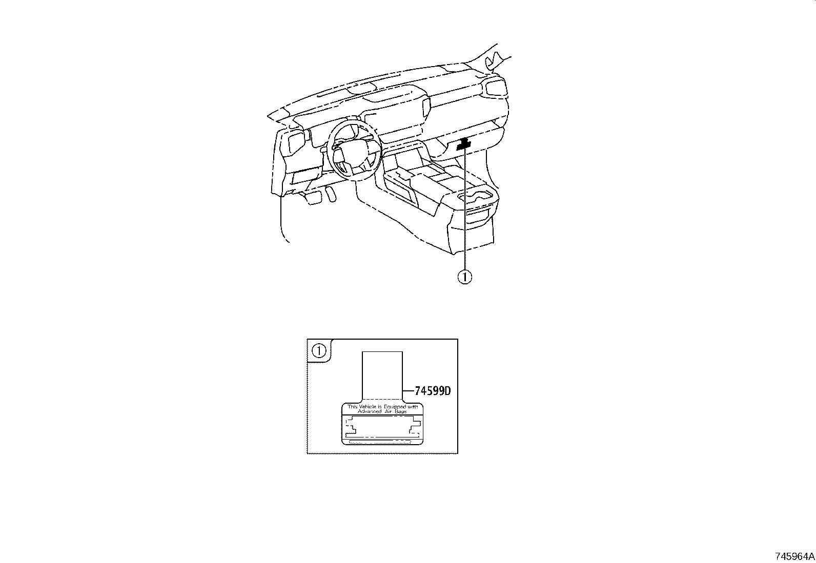 Toyota 11285-F4010 LABEL, COOLANT SYSTEM NOTICE
