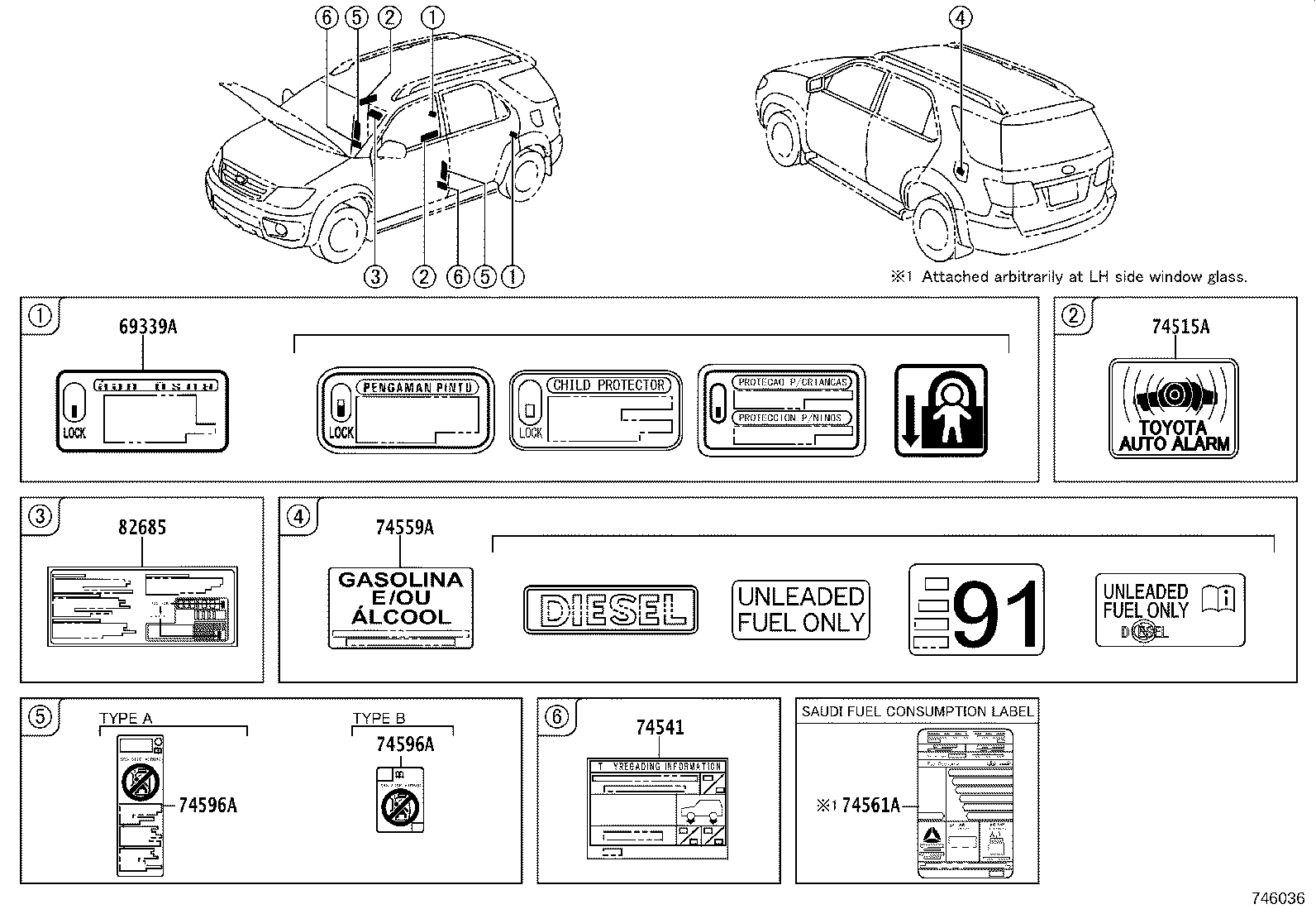74561-71090 LABEL, FUEL CONSUMPTION INFORMATION product image