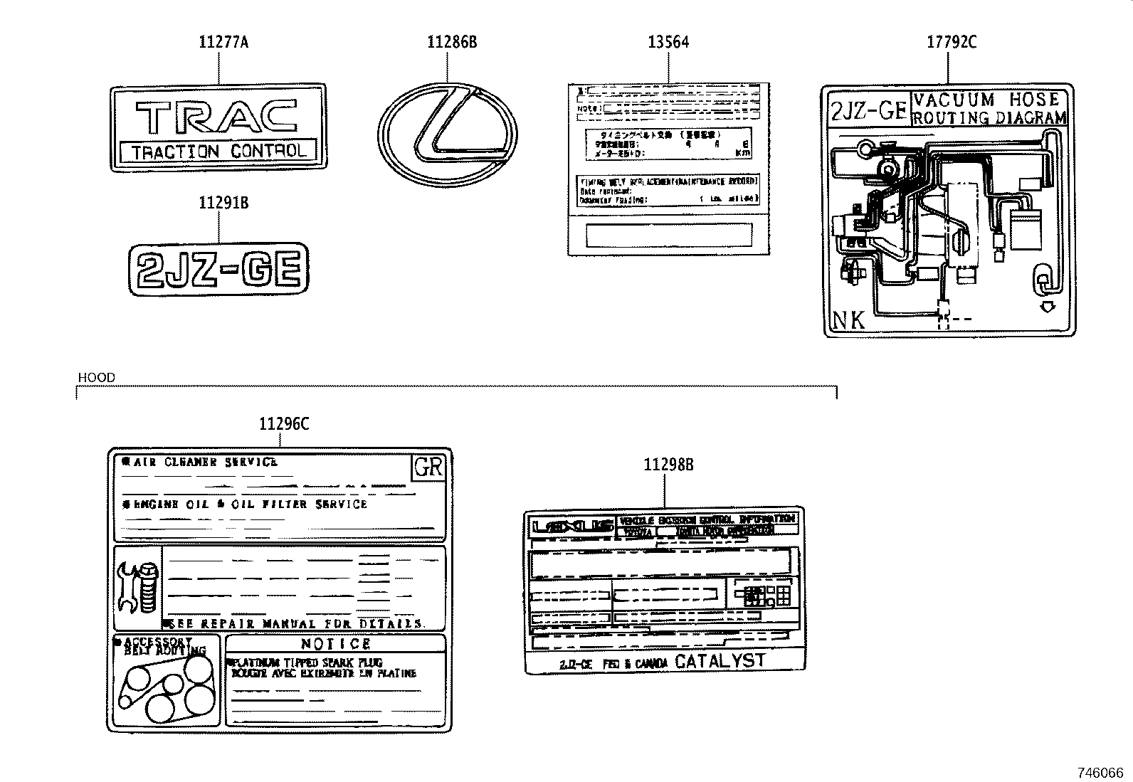 11298-46071 LABEL, EMISSION CONTROL INFORMATION product image