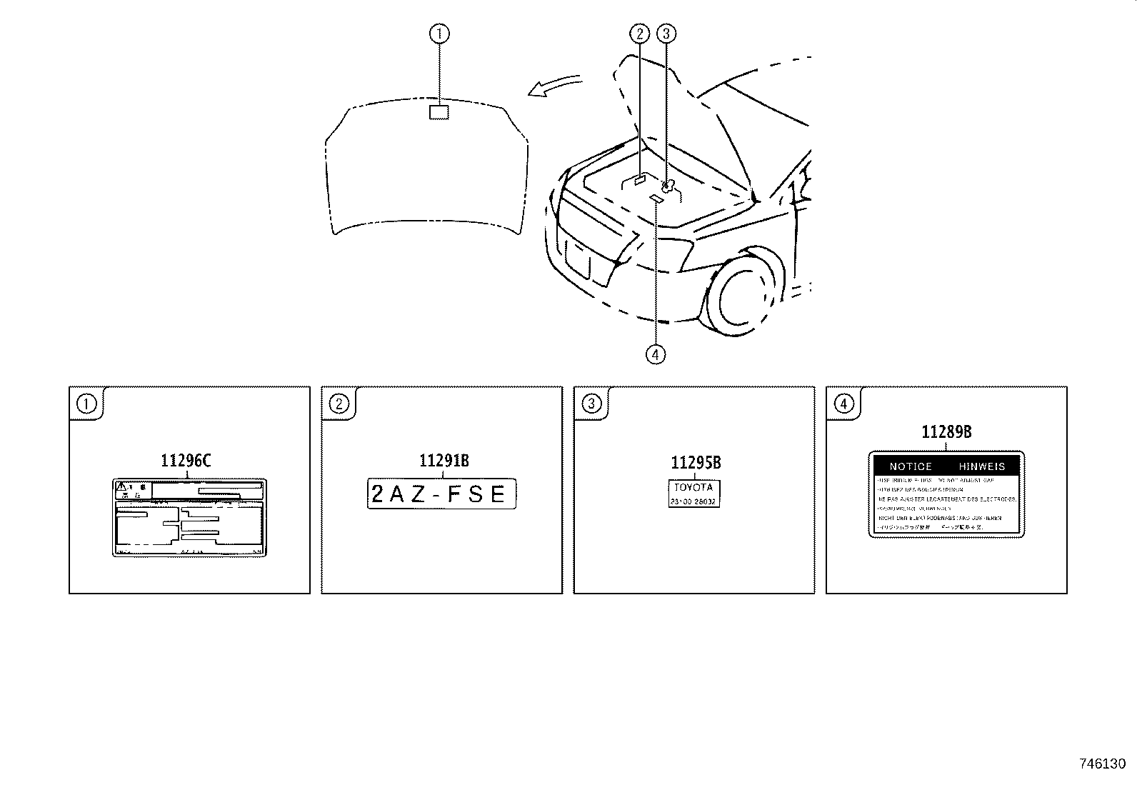 47288-20010 PLATE, BRAKE FLUID CAUTION product image