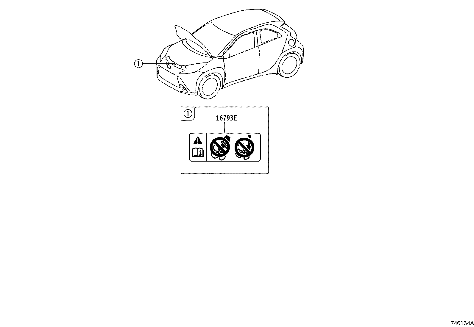 42661-0H080 LABEL, TIRE PRESSURE INFORMATION product image