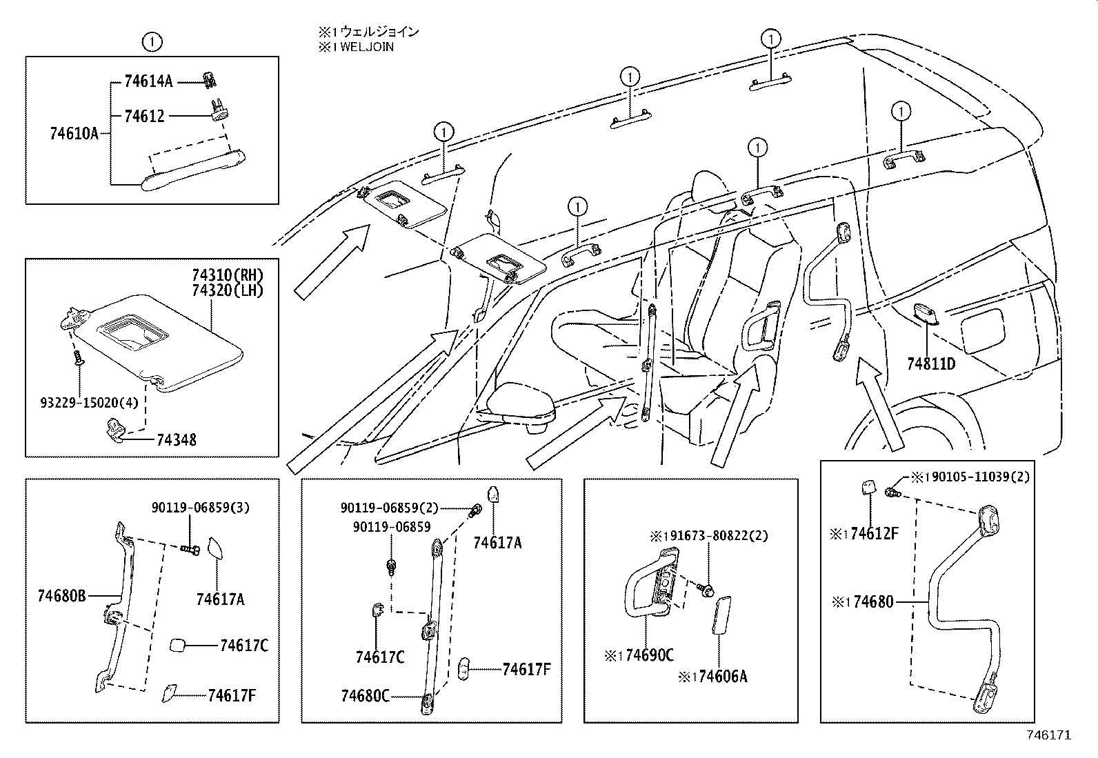 74232-V1010-C3 PANEL, FRONT ARMREST BASE, UPPER LH product image