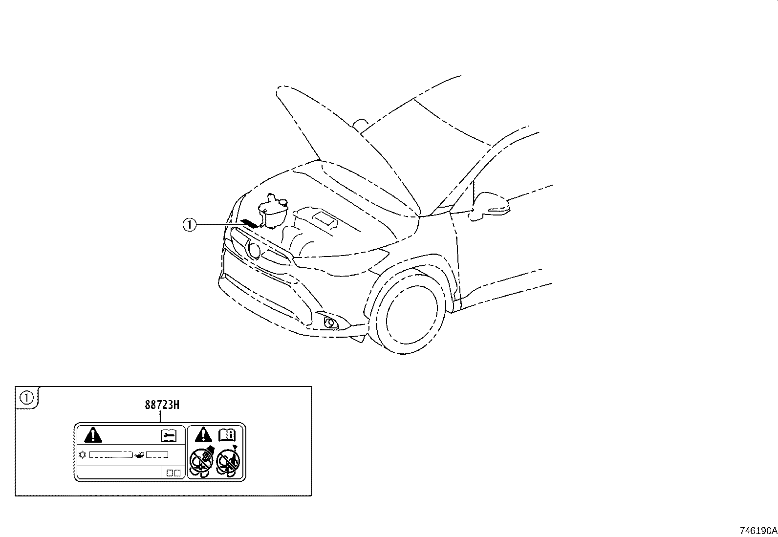 42661-0A430 LABEL, TIRE PRESSURE INFORMATION product image