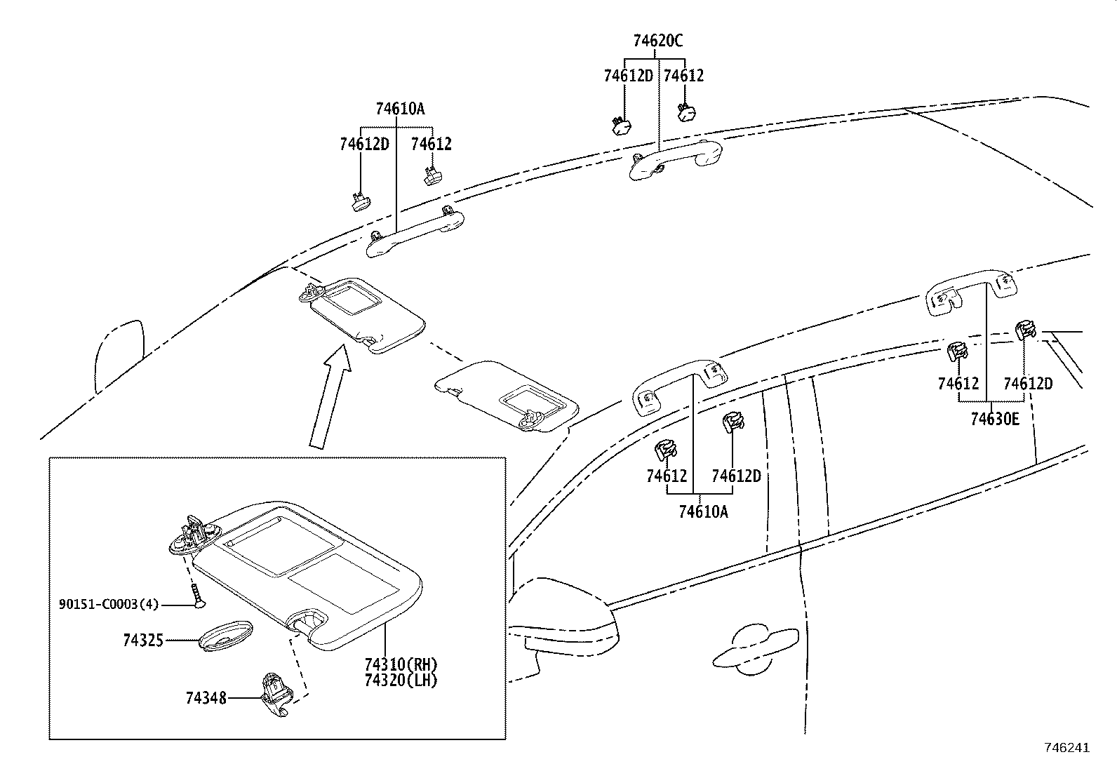 74612-06150-B1 COVER, ASSIST GRIP product image