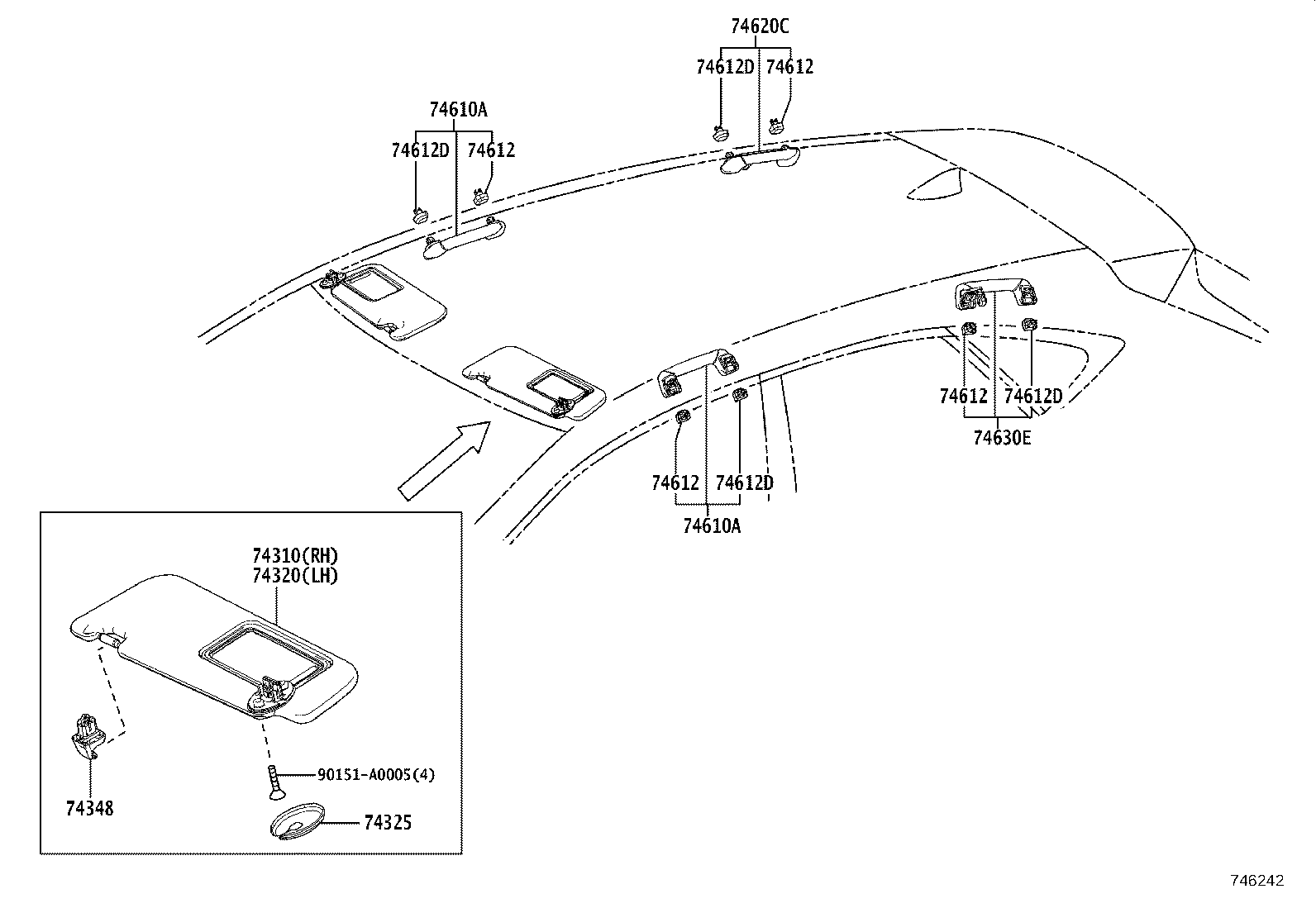 74232-F6010 PANEL, FRONT ARMREST BASE, UPPER LH product image