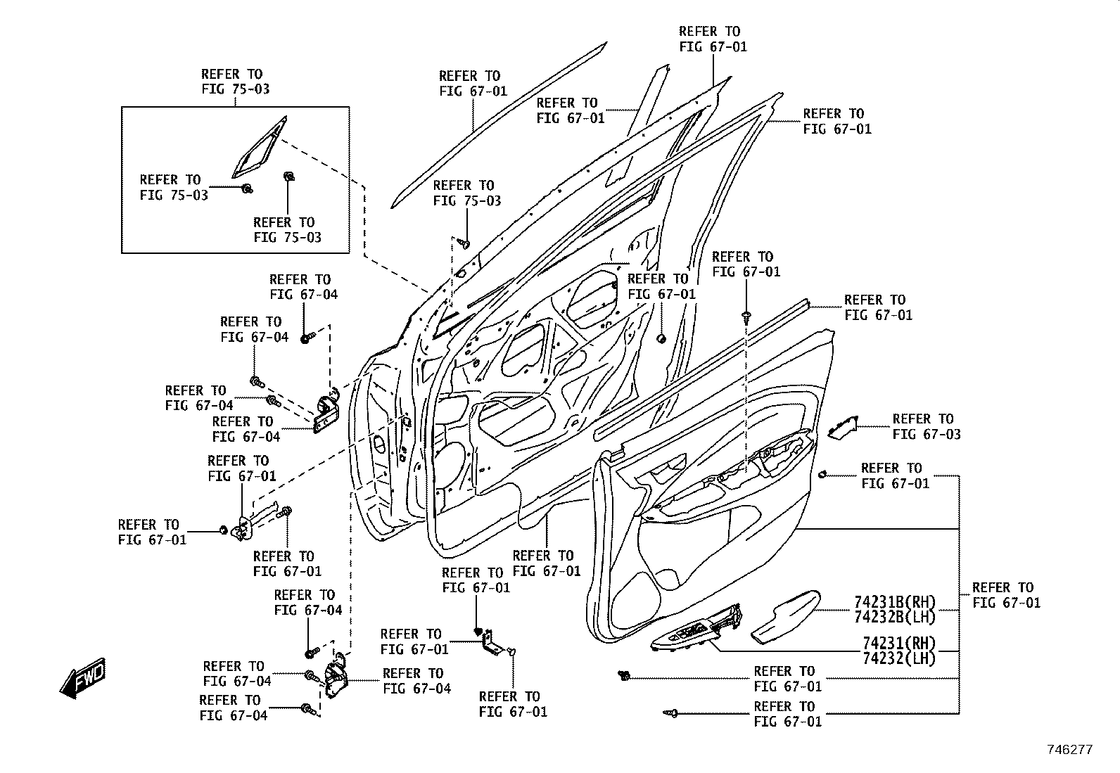 74232-WC005 PANEL, FRONT ARMREST BASE, UPPER LH product image