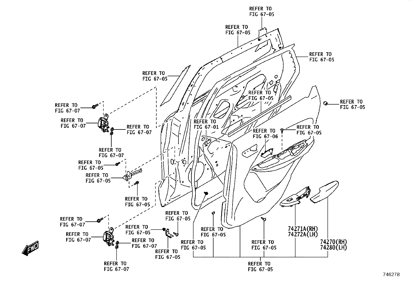 74232-WC005 PANEL, FRONT ARMREST BASE, UPPER LH product image