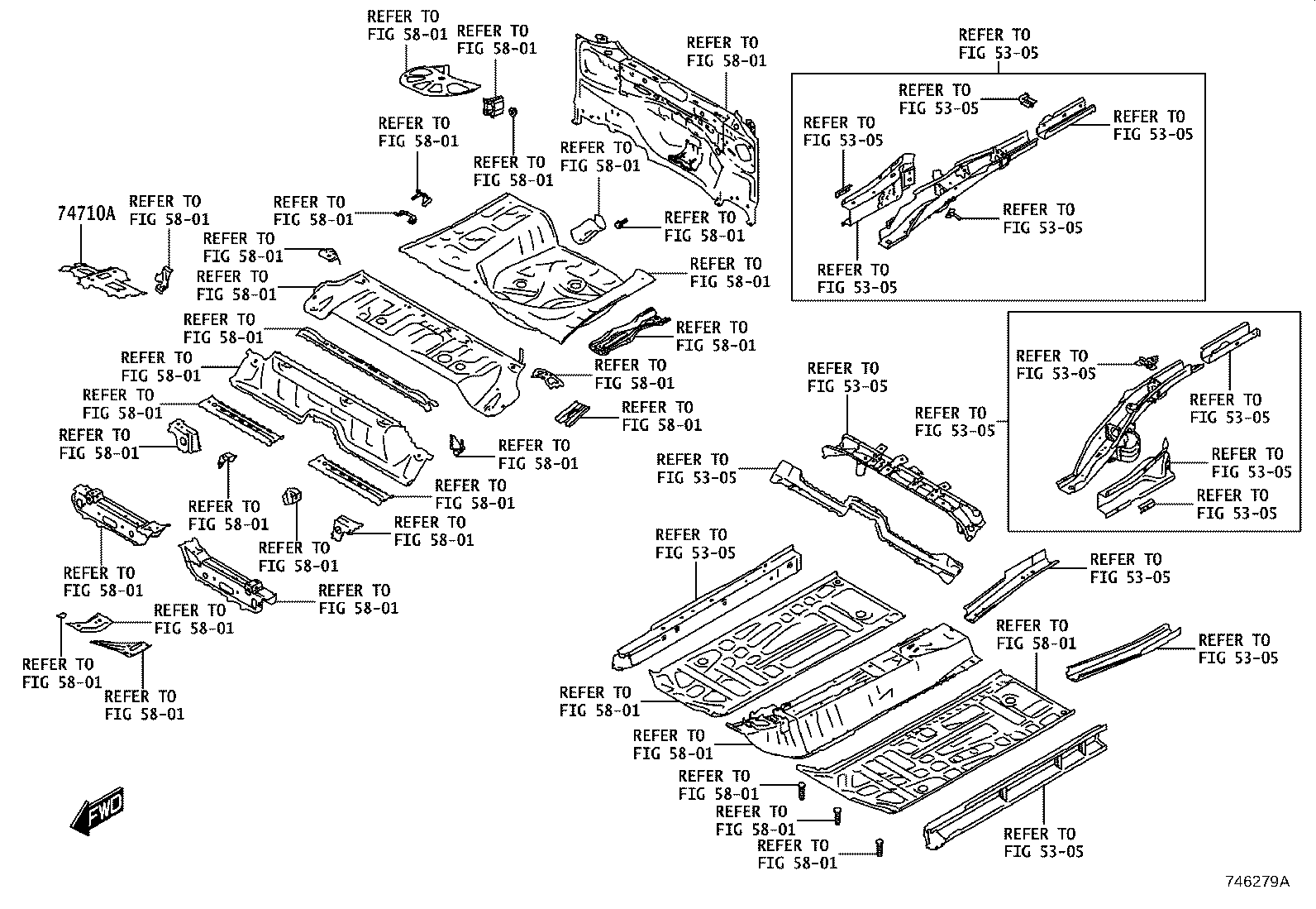 74231-WC002 PANEL, FRONT ARMREST BASE, UPPER RH product image