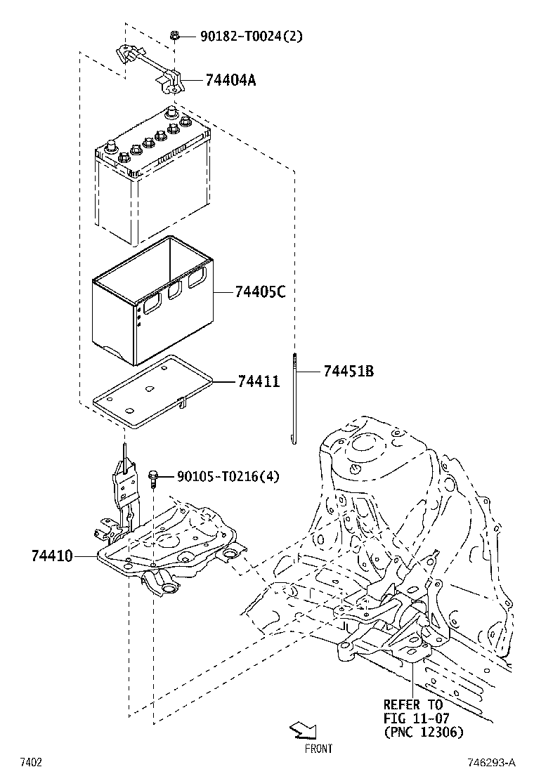 74411-BZ210 CARRIER, BATTERY product image
